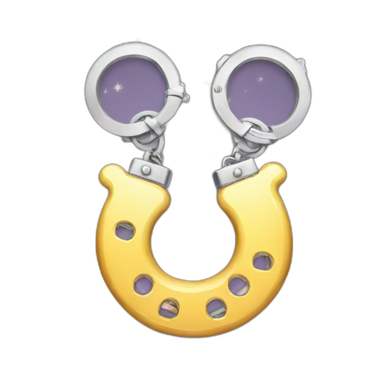 Handcuffs with sparkles