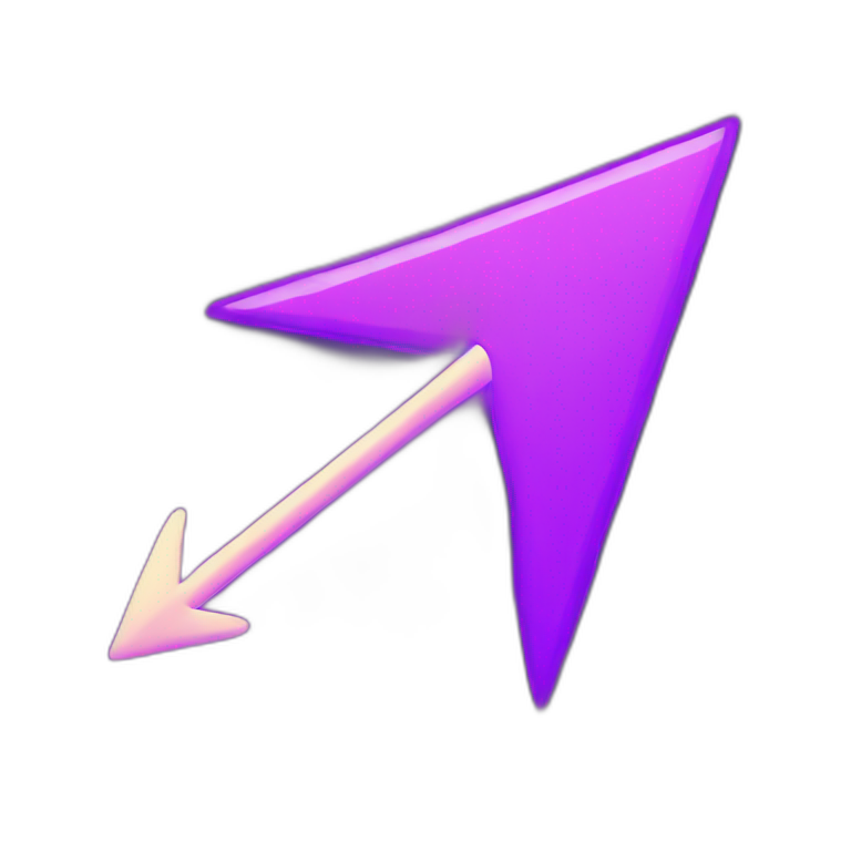 purple neon arrow glowing discord emoji the arrow goes up