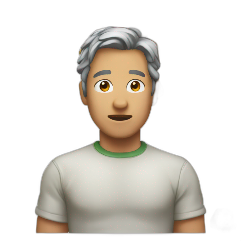 iOSのデフォルトカラーで、拳を握った状態から中指と薬指だけを立てる