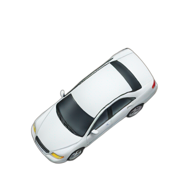 car from birds eye view