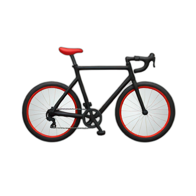 black/red tandem bike