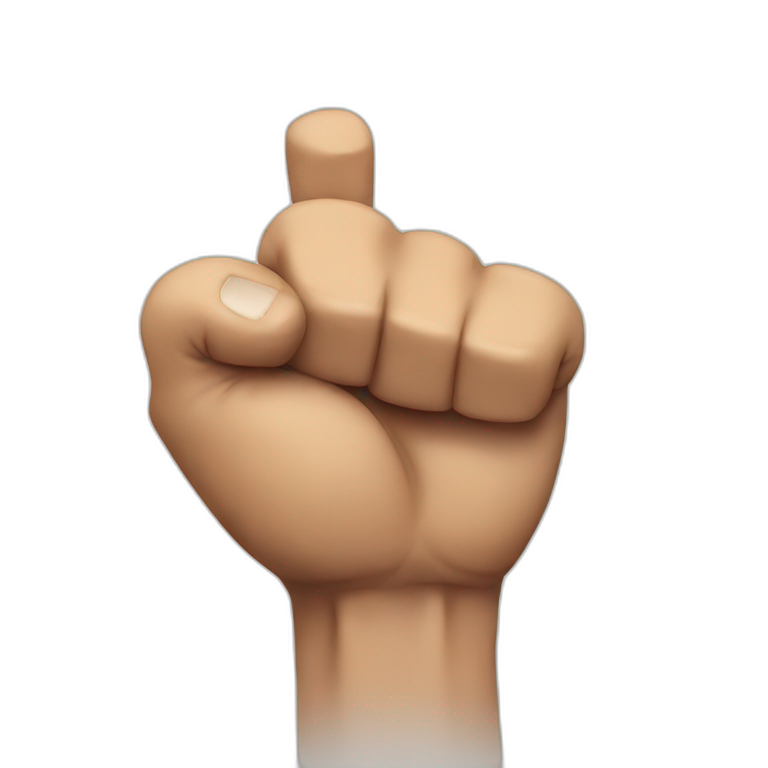 strong arm with shoulder muscles