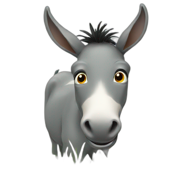 donkey in grass