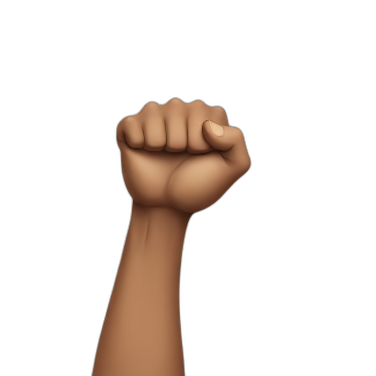 strong arm with shoulder muscles