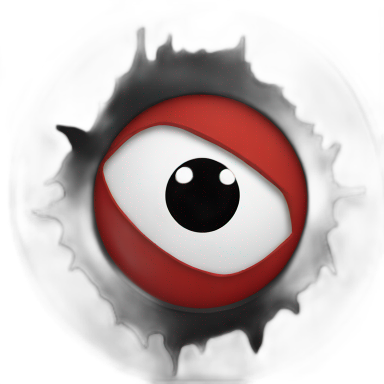 sharingan 1 eye only red and black