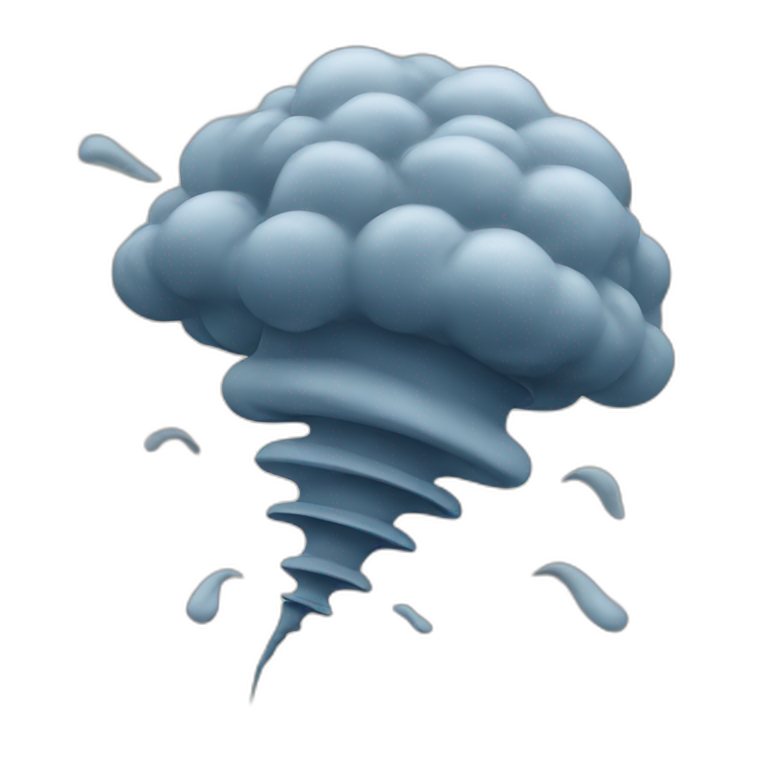 A tornado spinning dizzy